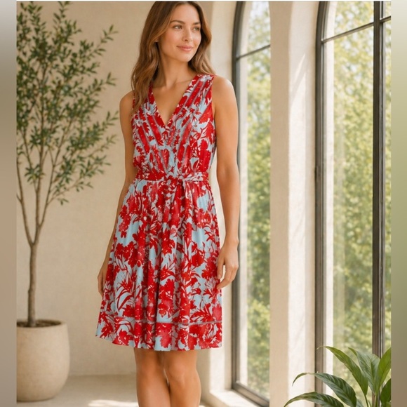 Banana Republic Dresses & Skirts - Banana Republic Sleeveless Summer Floral Dress size 6